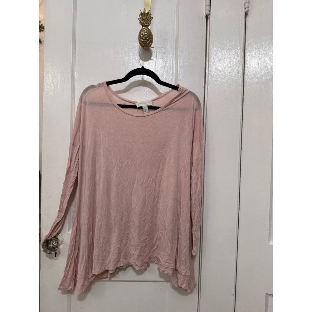 Forever21+ women’s size 2x-large pink long sleeve top